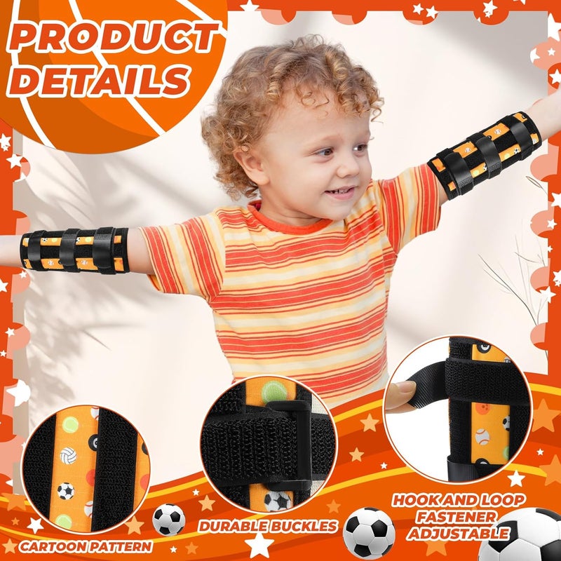 Threlaco 2 Pack Thumb Sucking Stop for Kids Toddlers Nail Biting Treatment Finger Sucking Deterrent Guard Prevention Anti Nose Picking Pediatric Elbow Immobilizer for Boys Girls 2-6 Years(Sport) - Image 4